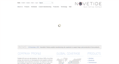 Desktop Screenshot of novetide.com